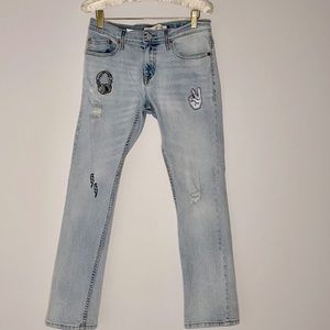 Levis 511 Embroidered Jeans